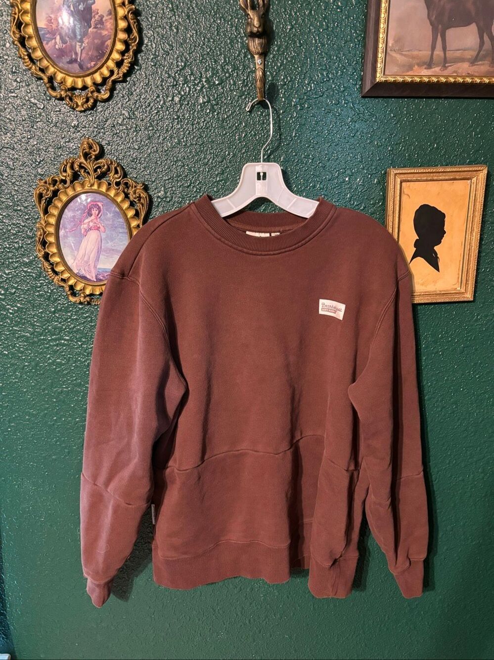 Bearded Goat Brown Heavy Crewneck Size Medium